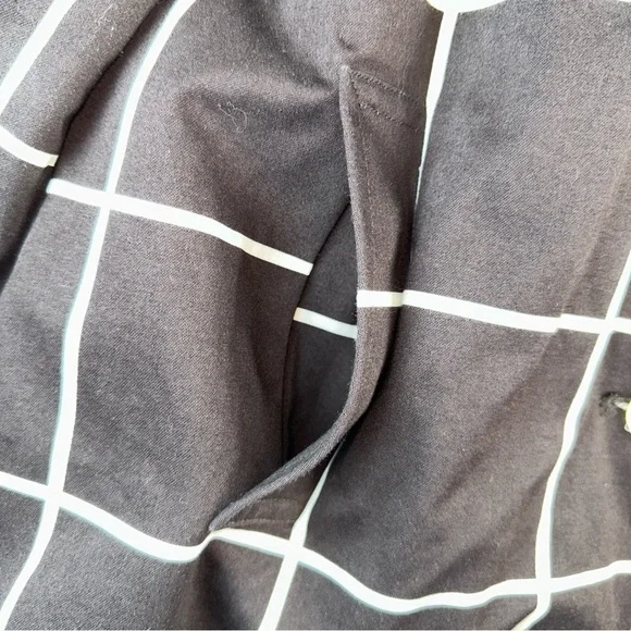 Lauren Ralph Lauren Womens Checkered Box Plaid Peacoat Size Large Dark Academia - Picture 10 of 10